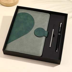 Carnets de notes en cuir PU personnalisés promotionnels d'entreprise en gros coffret cadeau de Noël - Product Image 5