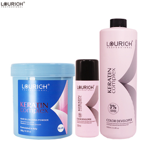 Poudre décolorante professionnelle permanente bleue sans <span class=keywords><strong>mousse</strong></span> ni gouttes, 9 niveaux de décoloration, en sachet - Product Image 1