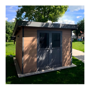 Vente directe usine – Abri de jardin <span class=keywords><strong>en</strong></span> panneaux sandwich WPC série <span class=keywords><strong>D</strong></span> – Maisons modernes <span class=keywords><strong>en</strong></span> bois – Extérieur <span class=keywords><strong>d</strong></span>'appartement préfabriqué - Product Image 3