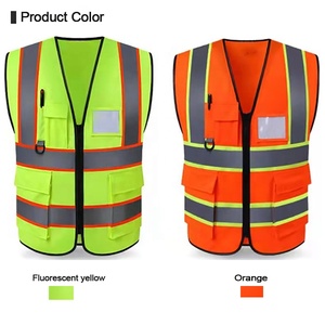 Áo phản quang an toàn tùy chỉnh, độ phản quang cao, dành cho nam, chống thấm nước, 100% polyester, đồng phục bảo hộ lao động, in logo tùy chỉnh - Product Image 5