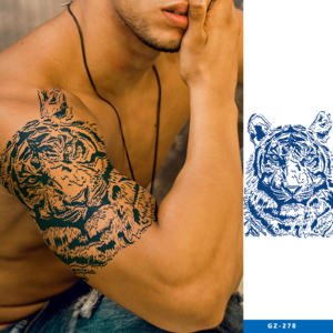Compra al por Mayor, Tatuajes Temporales Impermeables <span class=keywords><strong>de</strong></span> 15 Días, Tatuaje <span class=keywords><strong>de</strong></span> Tigre Falso, Tatuaje Semipermanente, Pegatinas <span class=keywords><strong>de</strong></span> Tatuaje con Transferencia <span class=keywords><strong>de</strong></span> Agua - Product Image 1