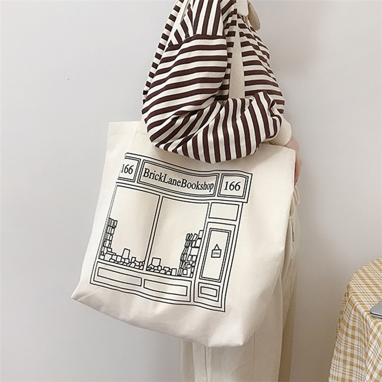 Chuanghua Reusable Wholesale Shopping Canvas Tote Bag with Custom