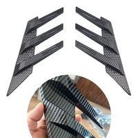 Accessoires universels pour voiture en fibre de carbone, lot de 2, bande décorative pour pare-brise arrière, accessoires automobiles, décoration de lame de vent pour vitre arrière