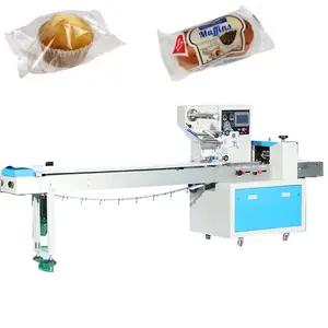250 Modell anpassbare Schokoriegel Brot Taschentuch Verpackung Kissen Typ Verpackungs maschine mit Datums druck