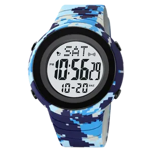 SKMEI 2152 LED Display Watches TPU Custom Digital Men Watch For Boys Gifts LED Display Clock