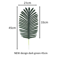 Vente flash : Feuilles de Monstera artificielles en soie, durables, pour décoration tropicale de mariage