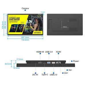 32-Inch Wall-Mounted Android 14 Digital Signage 4+64GB Optional POE NFC 6 TOPS AI Performance Touch Screen Text 1-Year Warranty - Product Image 5