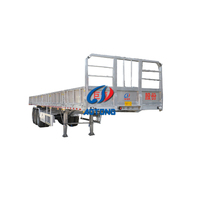 Semi-remorque à ridelles en acier AOTONG pour le transport de marchandises longue distance