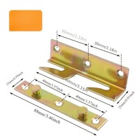 Verstärktes 2mm Schwerlast-Eisenbettscharnier mit Fixierschnalle für Möbel, Bett- und Sofa-Zubehör im Neuen Chinesischen Stil