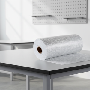 Tapis <span class=keywords><strong>de</strong></span> finition en fibre <span class=keywords><strong>de</strong></span> verre E-Glass à brins coupés, 450g, émulsion, souple, personnalisable, <span class=keywords><strong>prix</strong></span> bas, usine chinoise Lanzhi - Product Image 1