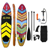 Tabla de Paddle Surf Inflable (SUP) ESUP, Material de PVC/ABS con Tecnología Drop Stitch, Ecológica, Kit de Reparación de Bomba, para Surfear en el Océano