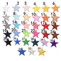 Patchs brodés en forme de cœur, étoiles à cinq branches de petite taille, patchs en tissu brodé plat en feutre coloré pour chapeaux