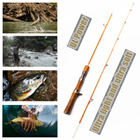 Canne à pêche en jet de carbone portable 1.4m 100g, légère et souple