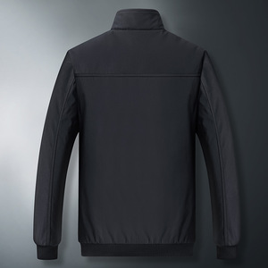 Chaqueta Bomber Impermeable con Cuello Alto para Hombres de Mediana Edad y Mayores, Estilo Urbano, Primavera-Otoño 2023, Talla Grande, Casual para Papá y Abuelo - Product Image 5