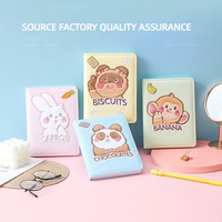 Petit organisateur de journal en cuir écologique avec broderie en peluche pour animaux, cadeau pour fille, anniversaire, étudiant