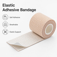 Bandage adhésif en coton doux et respirant de classe I certifié CE de la marque KnowSports pour les sports, les mains, les doigts, les poignets et l'usage quotidien