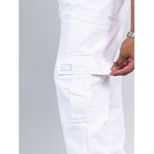 Nueva moda para hombres jóvenes Regular Fit White <span class=keywords><strong>Cargo</strong></span> Baggy Fit Denim <span class=keywords><strong>Jeans</strong></span> para hombres - Product Image 6