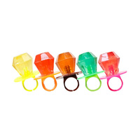 Wholesale Funny Diamond for Fruity Sugar Hard Candy Lollipop Bottle Packaging Delicious Sweets Candy Toy Ring