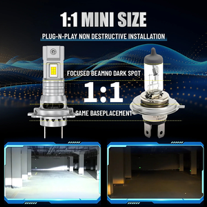 Bán buôn 4300K 60 Wát mini LED không quạt H7 LED H1 H4 H11 9005 9006 9012 Led Đèn Pha Bóng đèn Halogen Bóng đèn H11 LED sương mù đèn pha ánh sáng - Product Image 5