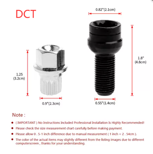 Pernos de Rueda M14*1.5 <span class=keywords><strong>Antirrobo</strong></span>, Tuerca de Seguridad con Adaptador de Llave para VW Golf Jetta Passat <span class=keywords><strong>Audi</strong></span> <span class=keywords><strong>A4</strong></span> A6 A8 TT, Repuestos de Auto - Product Image 5