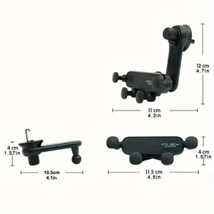 Porta <span class=keywords><strong>telefono</strong></span> per auto con presa d'aria regolabile nuovo supporto per cella Mobile a gravità con mani libere flessibile tenuto saldamente - Product Image 6