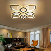 Plafonnier LED moderne en métal et acrylique avec télécommande, CRI 95 élevé, pour chambre et salon, éclairage de luxe en gros