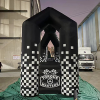 Arche gonflable sportive à 4 pieds avec logo personnalisé pour entrée de compétition, marathon, course d'équipe, organisateur, publicité