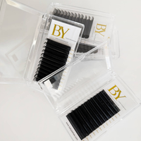 Fournitures en gros pour extensions de cils en volume, courbures CC/D/DD/M/L/LD/LC, extensions de cils individuels en faux vison à marque privée