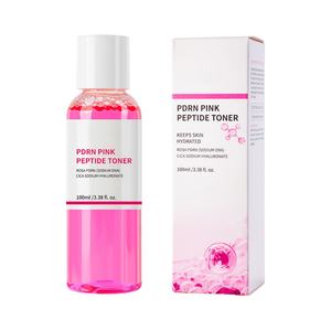 Tónico Facial de Péptidos Rosados PDRN de 100 ml, Etiqueta Privada, Hidratante, Unifica el Tono de Piel, para Manchas Oscuras, Gran Venta - Product Image 1