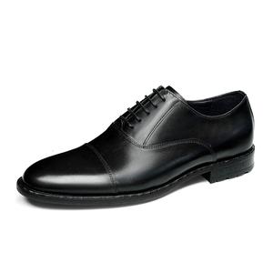 Chaussures derby pour hommes en cuir de vachette pleine fleur, respirantes, antidérapantes, pour le travail et les déplacements professionnels, style formel et luxueux. - Product Image 4