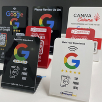 Plaque Google en acrylique NFC de haute qualité avec code QR dynamique