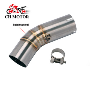 Terminale di Scarico Slip-On per <span class=keywords><strong>Ducati</strong></span> 959 Panigale, Tubo di Collegamento Centrale da 60mm, Silenziatore in Acciaio Inox - Product Image 1