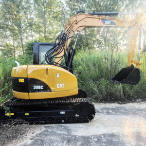 Excavatrice d'occasion Caterpillar CAT308 en stock, mini-excavatrice de 8 tonnes, fabrication japonaise, bon état, importée avec certification CE - Product Image 6