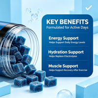 Gummies de créatine, électrolytes et collagène OEM – Complément nutritionnel sportif pré-entraînement – Énergie dorée – Gummies de créatine et électrolytes