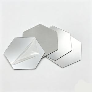 Miroir mural hexagonal auto-adhésif en PS, imperméable, à peler et coller, vente en gros - Product Image 1