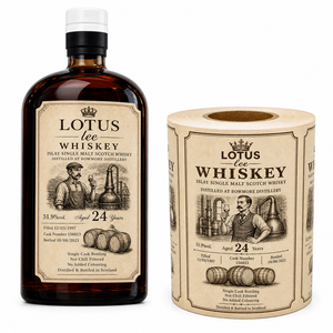 Etiquetas Personalizadas para Botellas de <span class=keywords><strong>Whisky</strong></span> - Etiquetas Adhesivas de Papel de Arte para Envasado de Vino y Bebidas - Product Image 1