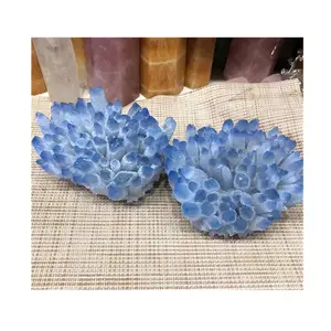 फेंगशुई प्रयोगशाला खेती आध्यात्मिक रेकी हीलिंग पत्थर ब्लू प्रेत क्लस्टर के लिए बिक्री