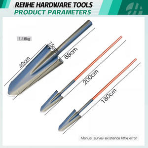 Fábrica da China Produto Direto Ferramentas Agrícolas Pá de Jardim em Aço 50Mn com Cabo de Madeira - Product Image 2