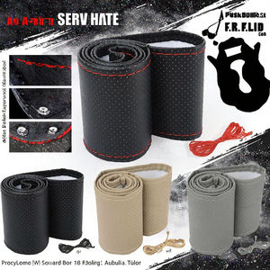 Funda Protectora <span class=keywords><strong>para</strong></span> <span class=keywords><strong>Volante</strong></span> <span class=keywords><strong>de</strong></span> Coche <span class=keywords><strong>de</strong></span> Cuero DIY <span class=keywords><strong>de</strong></span> 4 Radios, con Kit <span class=keywords><strong>de</strong></span> Agujas e Hilo <span class=keywords><strong>para</strong></span> Mujeres y Hombres - Product Image 2