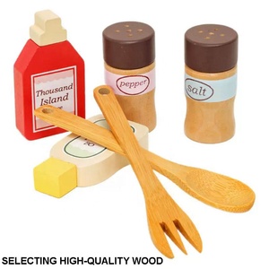 Jeu de <span class=keywords><strong>cuisine</strong></span> en bois simulé pour enfants, jouets de <span class=keywords><strong>cuisine</strong></span> en bois, salade de fruits et légumes, jeu de rôle, jouets de <span class=keywords><strong>cuisine</strong></span> cognitifs - Product Image 5