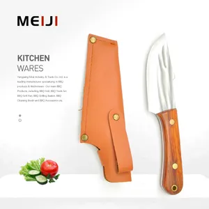 MEIJI fornitore di vendita caldo coltello da cucina con manico in palissandro a buon mercato coltelli da cucina in acciaio inossidabile