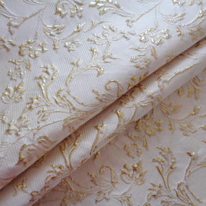Nouveau design, <span class=keywords><strong>fournisseur</strong></span> <span class=keywords><strong>textile</strong></span> chinois, tissu jacquard brodé en fil teint 3D à fleurs, 100% polyester, personnalisable, pour robe - Product Image 5