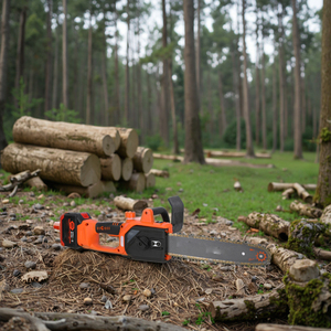 Motosierra Eléctrica Inalámbrica Recargable con Batería de Litio y Motor sin Escobillas, <span class=keywords><strong>Sierra</strong></span> de Mano <span class=keywords><strong>Pequeña</strong></span> para Uso Doméstico, Tala y Corte de Madera al Aire Libre - Product Image 6