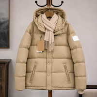 Doudoune pour homme, veste d'hiver pour homme, doudoune matelassée en jean et cuir, coupe-vent décontracté imperméable pour homme