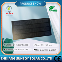 Mini panneau solaire 6V à 22% d'efficacité, 192*92mm, module de charge de batterie DIY en silicium monocristallin PET standard, solaire
