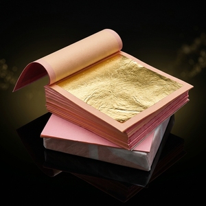 Feuilles <span class=keywords><strong>d</strong></span>'<span class=keywords><strong>or</strong></span> comestibles 24 carats, feuilles <span class=keywords><strong>d</strong></span>'<span class=keywords><strong>or</strong></span> pur pour la <span class=keywords><strong>d</strong></span>écoration <span class=keywords><strong>alimentaire</strong></span>, gâteaux, pâtisserie, crème glacée - Product Image 1