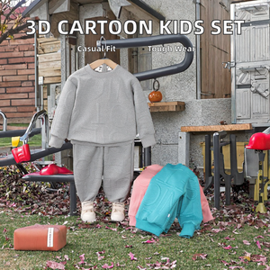1-12 Jaar Oud 3d Cartoon Patroon 2-delig Casual Pak Voor Jongens Meisjes Kleding Essentieel Voor Herfst Uitstapjes Baby 'S Groothandel - Product Image 4