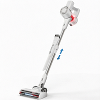 Aspirateur portable sans fil ultra-léger 600W, aspiration puissante, lumières LED, direction pivotante, nettoyage humide et sec, hôtel