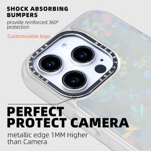 Fundas Magnéticas de Lujo para Teléfono Inteligente, Transparentes, Anti-Amarillas, Mate, de TPU y PC, para iPhone 16 15 14 13 Pro Max - Product Image 4