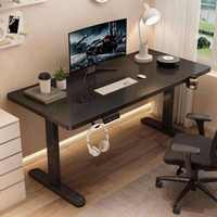 Bureau électrique ergonomique moderne et minimaliste en acier laminé à froid, réglable, écologique, pour la maison, le bureau, l'étude et les jeux